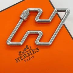 エルメス　H・トゥ・スピード　キーリング　チャーム　シルバー　GPのサムネイル