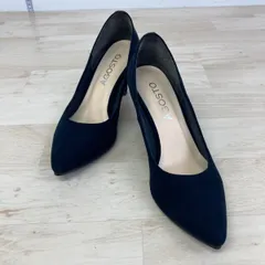 AGOSTO アゴスト パンプス 22.0cm ネイビー 紺 ヒール ポインテッドトゥ レディース 日本製 made in japan[OR02733]のサムネイル