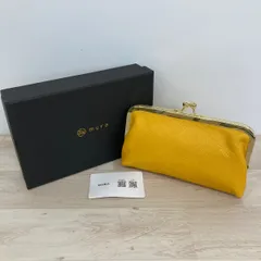 美品 MURA がま口 長財布 イエロー ゴールド金具/ロングウォレット/ポーチ 箱付き[OX03117]のサムネイル