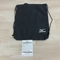 極美品 MIZUNO ミズノ スポーツバッグ ナップサック 巾着袋 ブラック/黒 ロゴプリント ランドリーバッグ/部活動[ON00050]のサムネイル