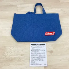 極美品 Coleman/コールマン クーラーバッグ ブルー/青 アルミ蒸着シート トートバッグ型 保冷バッグ 非売品[ON00053]のサムネイル