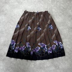 marimekko マリメッコ ウニッコ フラワー フレアスカート コットン S