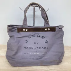 マークジェイコブス/MARC JACOBS コットン トートバッグ SM09(A) グレー系/パープル系 キャンバス/レザー[OK03907]のサムネイル