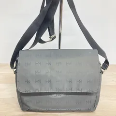 HANAE MORI ハナエモリ ショルダーバッグ グレー HMロゴ 総柄 フラップ 斜め掛け カバン/鞄 レディース[OB03683]のサムネイル