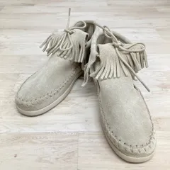 美品 MINNETONKA ミネトンカ フリンジ モカシン 456 ベージュ系 US5（22cm相当）フラットシューズ/レディース[OK03919]のサムネイル