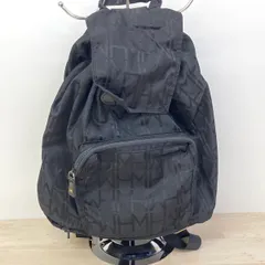 HANAE MORI BAGGAGE ハナエモリ リュックサック/バックパック ブラック 総柄 HMロゴ レディース[OA04258]のサムネイル