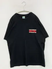 United Athle ユナイテッドアスレ Tシャツ/カットソー L ブラック 無地 前面プリント バックプリント ミドル丈 半袖 クルーネック(丸首) メンズ