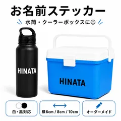 お名前ステッカー カッティングステッカー オーダーメイド 水筒 クーラーボック 中サイズ