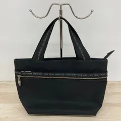MICHEL KLEIN/ミッシェルクラン トートバッグ/ハンドバッグ ブラック ロゴテープ 外ポケット付 レディース[OQ03277]のサムネイル