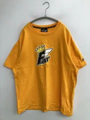 FAT エフエーティー Tシャツ/カットソー SKINNY イエロー 前面プリント バックプリント ミドル丈 半袖 クルーネック(丸首) メンズのサムネイル