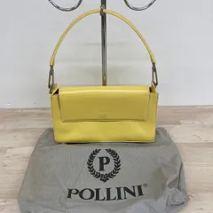 POLLINI/ポリーニ ショルダーバッグ/ハンドバッグ イエロー/黄色 ロゴ 保存袋付 レディース[OX02870]のサムネイル