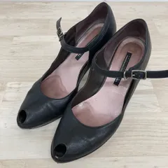 RABOKIGOSHI works/ラボキゴシワークス オープントゥパンプス ストラップ 24cm ブラック K1982[OX02893]のサムネイル