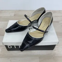 INDIVI インディヴィ パンプス 22.5cm ブラック/ホワイト ストラップ付 415761 レディース シューズ 靴[OQ03249]のサムネイル