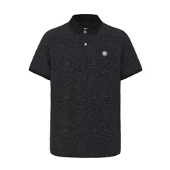 プレティグリーン メンズ トップス ポロシャツ Pretty Green AOPolo Mens Black ブラックのサムネイル