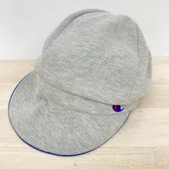 美品 Champion チャンピオン キャスケット/ワークキャップ グレー スウェット地 ロゴ刺繍 帽子 メンズ/レディース[OJ02684]のサムネイル