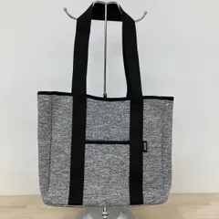 美品 BMW トートバッグ/ハンドバッグ グレー×ブラック 杢調 外ポケット付 ビーエムダブリュー[OA04015]のサムネイル