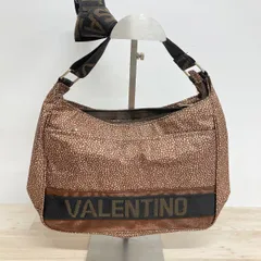 VALENTINO ヴァレンティノ ショルダーバッグ ブラウン系 総柄 ロゴ入りストラップ 斜め掛け 肩掛け カバン[OZ02205]のサムネイル