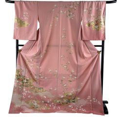 桃無垢 ピンク 鶴 桜文様 花嫁衣裳 - メルカリ