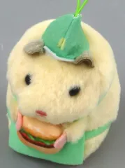 【中古】ぬいぐるみマスコット・ぬいぐるみバッジ 助六(ハンバーガー屋さん) はたらく助六マスコット 「助六の日常」のサムネイル