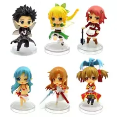 【中古】トレーディングフィギュア 全6種セット 「トイズワークスコレクション にいてんごでらっくす ソードアート・オンライン」 キャラアニ限定版のサムネイル
