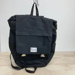 Champion/チャンピオン リュックサック/バックパック ブラック 黒 フラップ式 ロゴワッペン メンズ/レディース[OF02855]のサムネイル