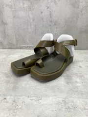 NANO universe ナノユニバース プラットフォーム トング ストラップ サンダル size37(23.5cm相当)/オリーブ  ■◆ レディースのサムネイル