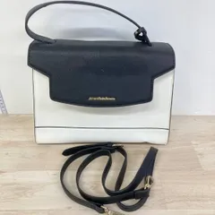 Samantha & chouette/サマンサ＆シュエット ハンドバッグ/ショルダーバッグ 2WAY バイカラー ブラック/ホワイト ストラップ付[OT02453]