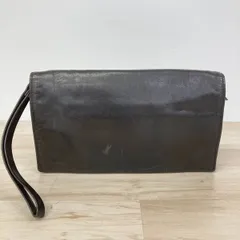 LONGCHAMP/ロンシャン セカンドバッグ/クラッチバッグ ダークブラウン系 ストラップ付 フランス製/MADE IN FRANCE[OC02794]のサムネイル