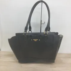 Samantha Vega/サマンサベガ トートバッグ ハンドバッグ ブラック/黒 リボンモチーフ ゴールド金具 レディース[OA02878]のサムネイル