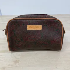 美品 pierre cardin/ピエールカルダン ペイズリー柄 セカンドバッグ/クラッチバッグ/ポーチ 総柄 ブラウン系[OR02484]のサムネイル