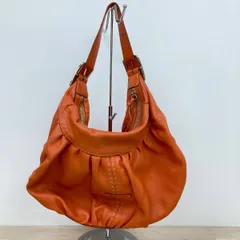 COLE HAAN コールハーン ワンショルダーバッグ/ハンドバッグ オレンジ系 ステッチデザイン レザー レディース[OF02327]のサムネイル