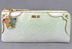 [Used] Miscellaneous Goods White L-shaped Zipper Long Wallet "Pretty Guardian Sailor Moon x ANNA SUI"