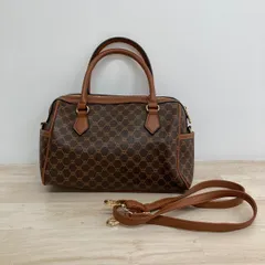 美品 INGNI/イング 2way ボストンバッグ/ショルダーバッグ ブラウン 総柄 マカダム柄調 ショルダーストラップ付[OD02330]のサムネイル