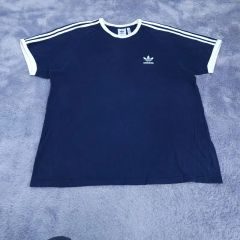 80s90s adidas トレフォイル リンガーTシャツ ネイビー M - メルカリ