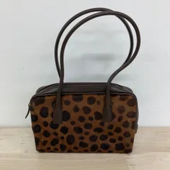 Les sacs Adam ルサックアダム ハンドバッグ/トートバッグ ハラコ調 アニマル柄/レオパード柄 ブラウン/茶 レディース[OX02136]のサムネイル