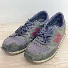 ニューバランス U420PNB スニーカー 27.5cm グレー/パープル/レッド系 New Balance 420 ローカット シューズ[OD02399]