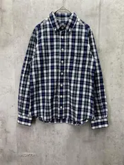 美品 MIRROR OF Shinzone ミラーオブシンゾーン チェック シャツ 日本製 size36/白ｘ紺  ■◇ レディースのサムネイル
