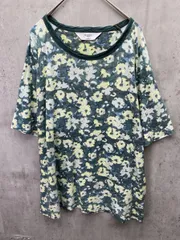 STUDIOUS ステュディオス 花柄 Tシャツ size46/緑ｘ黄  ■◆ メンズのサムネイル