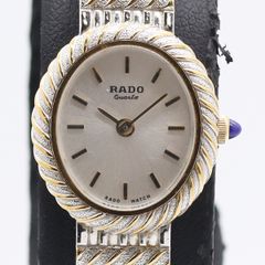 新品電池】RADO ラドー 腕時計 レディース 10Pダイヤ シルバー 稼働品