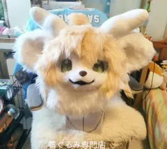狼　犬　猫　着ぐるみ ヘッド全頭　ヘッド ケモノ ファースーツ ぬいぐるみ コスプレ コスチューム Kurumi 一点物 C994のサムネイル