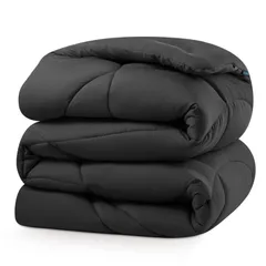 【人気商品】掛け布団 セミダブル 春夏向け 肌掛け布団 170x210cm 洗える 涼しい 軽やか 抗菌防臭 防ダニ 2.1kg ブラックのサムネイル