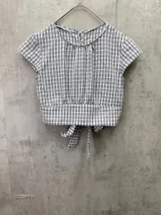 新品 FREE'S MART フリーズマート チェック バックリボンフレンチ ブラウス シャツ sizeF/白  ■◆ レディースのサムネイル