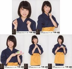 【二手】寫真卡(AKB48・SKE48) ◇下野由貴/2015年4月網路商店限定 個人寫真卡 2015.04 5種全套組