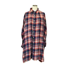 ズッカ ZUCCa シャツ/ブラウス 長袖 ロング チェック Mサイズ ピンク×ネイビー レディース F-L8449のサムネイル