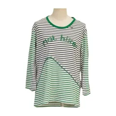 フラボア FRAPBOIS カットソー ロンT ボーダー RASCAL 1サイズ 白×緑×紺 レディース F-M13648のサムネイル