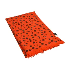 トリコ コムデギャルソン tricot Comme des Garcons ストール 花柄 TD-K401 ウール オレンジ レディース F-MR1146のサムネイル