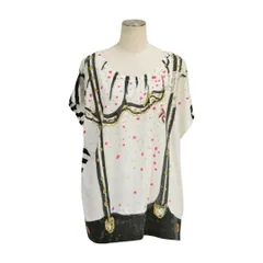 ツモリチサト TSUMORI CHISATO Tシャツ ノースリーブ ボーダー ホワイト サイズ 2 日本製 レディース F-S4714のサムネイル