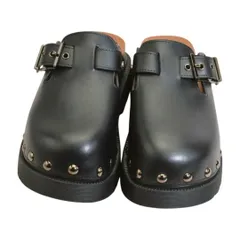 クリスチャンディオール Christian Dior クエイク レザー クロッグ サンダル サボ シューズ DIORQUAKE ブラック レディース F-YA1131のサムネイル