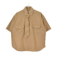 シャツ Allege.20aw standard shirt (ALSTN-SH01) アレッジ standard shirt ブラウン ALLEGE - Allege.20aw standard