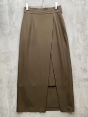 STUDIOUS ステュディオス モイストツイルスリット スカート size2/ブラウン ■◇ レディースのサムネイル